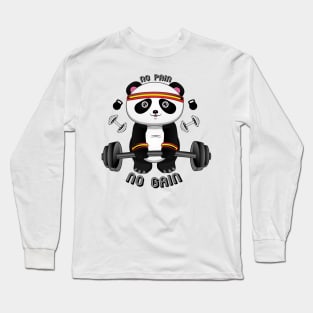 No Pain No Gain Gym Long Sleeve T-Shirt